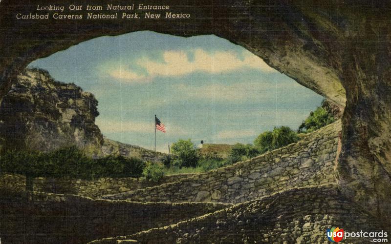 Looking Out from National Entrance Carlsbad Caverns National Park