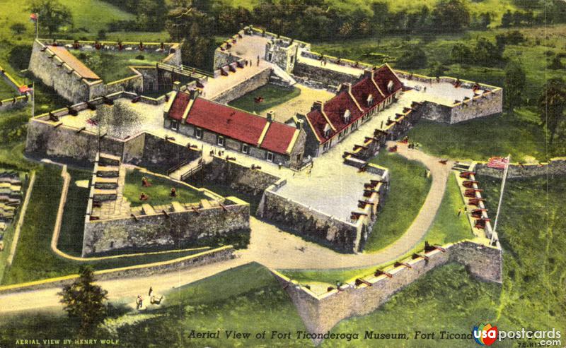Aerial View of Fort Ticonderoga Museum