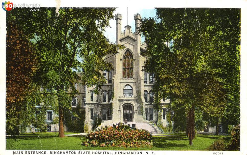 Main Entrance Binghamton State Hospital