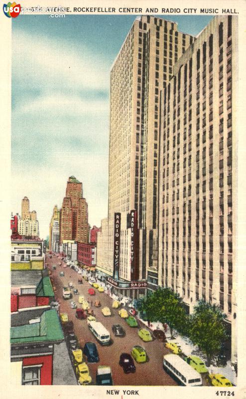 6th Avenue, Rockefeller Center and Radio City Music Hall