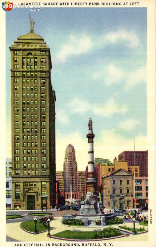 Lafayette Square with Liberty Bank Building at Left