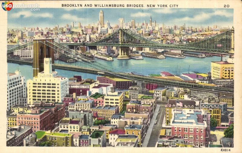Brooklyn and Williamsburg Bridges