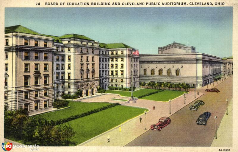 Board of Education Building and Cleveland Public Auditorium