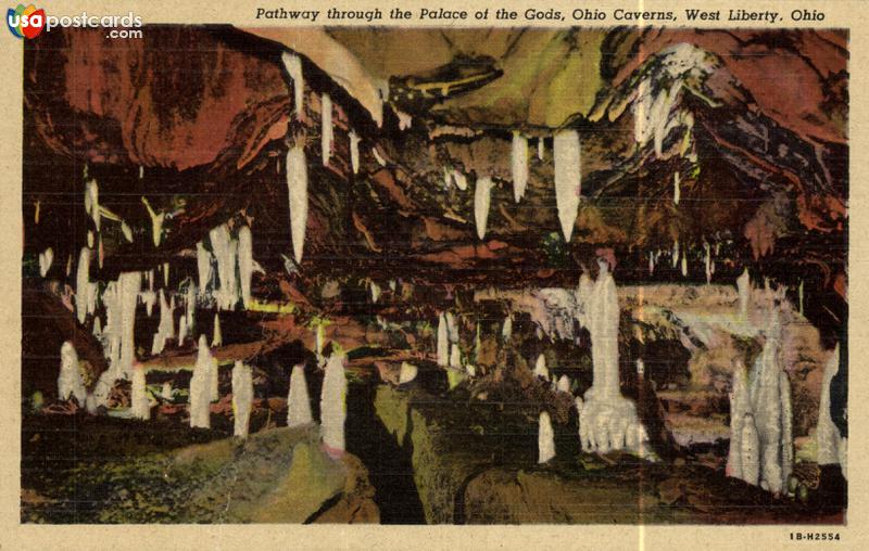 Pathway through the Palace of the Gods, Ohio Caverns