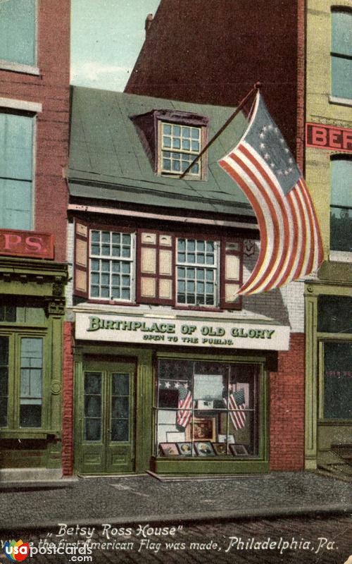 Betsy Ross House, where the first American Flag was made