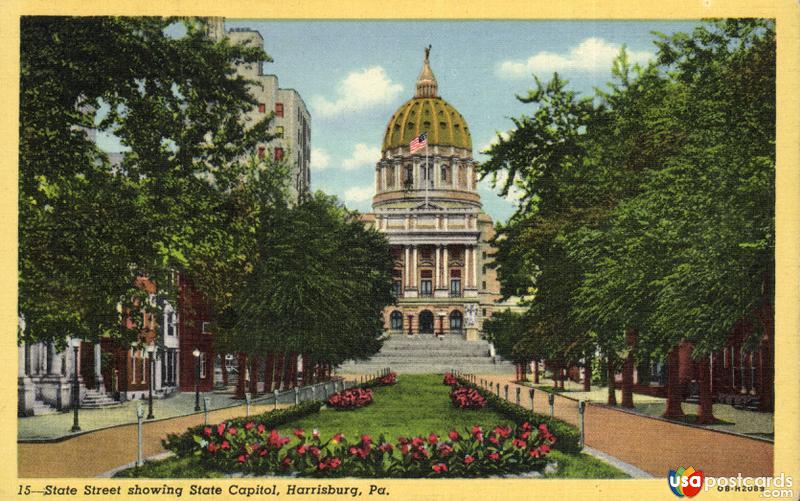 State Street showing State Capitol