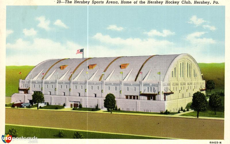 The Hershe Sports Arena , Home of the Hershey Hockey Club