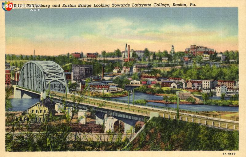 Philipsburg and Easton Bridge Looking Towards Lafayette College