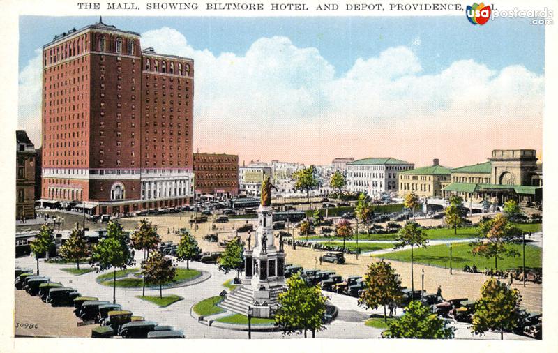 The Mall, showing Biltmore Hotel and Depot