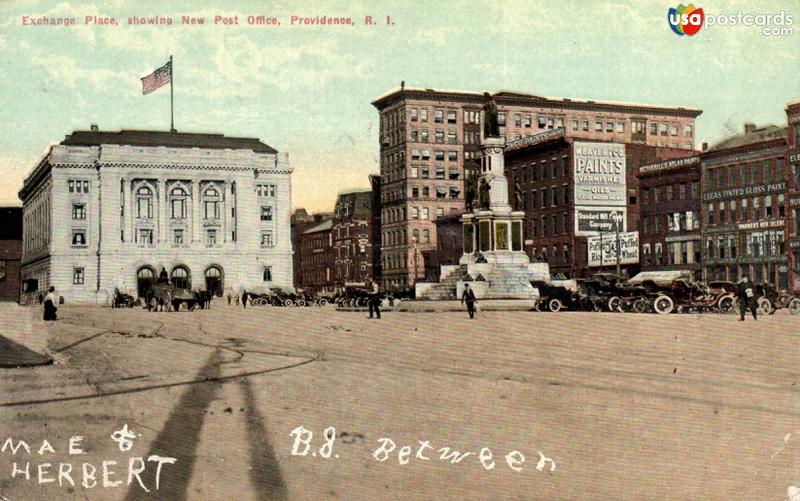 Exchange Place, showing New Post Office