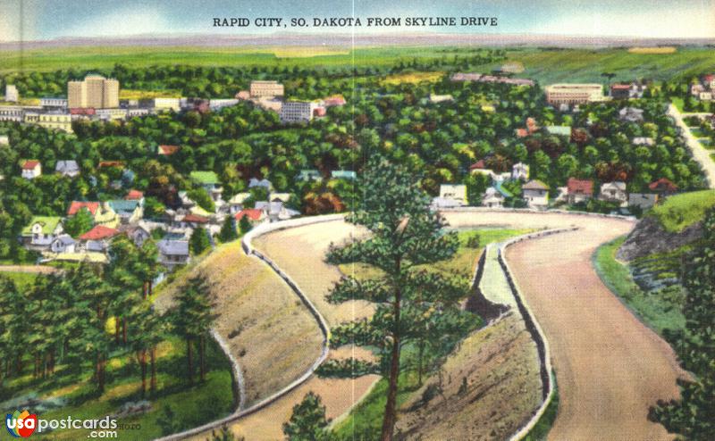 Rapid City from Skyline Drive