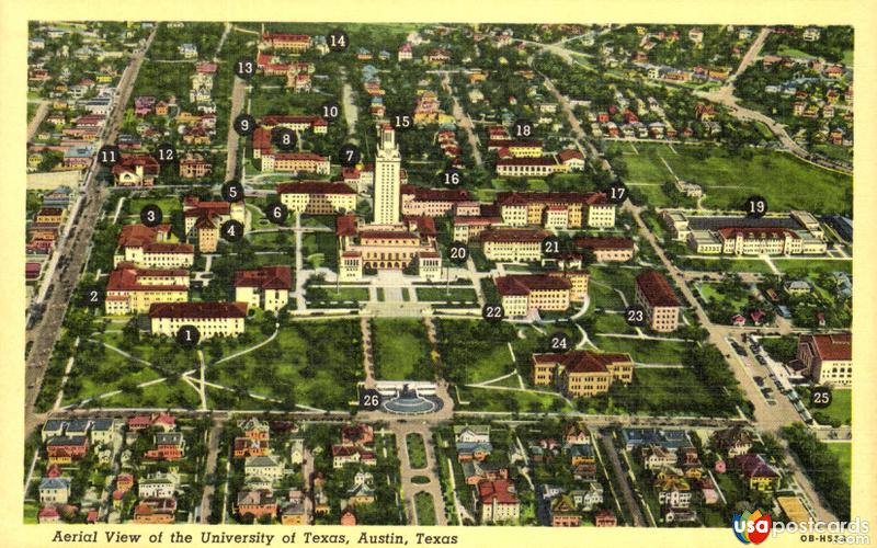 Aerial View of the University of Texas