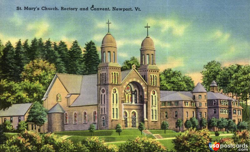 Pictures of Newport, Vermont, United States: St. Mary´s Church, Rectory and Convent