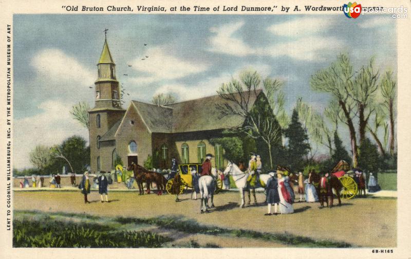 Pictures of Bruton, Virginia, United States: Old Bruton Church, Virginia an the Time of Lord Dunmore