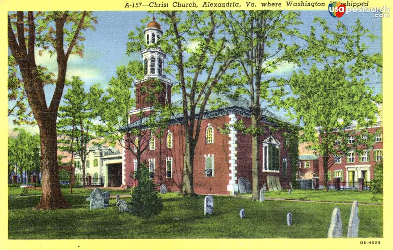 Christ Church, Alexandria, Va. where Washington Worshipped