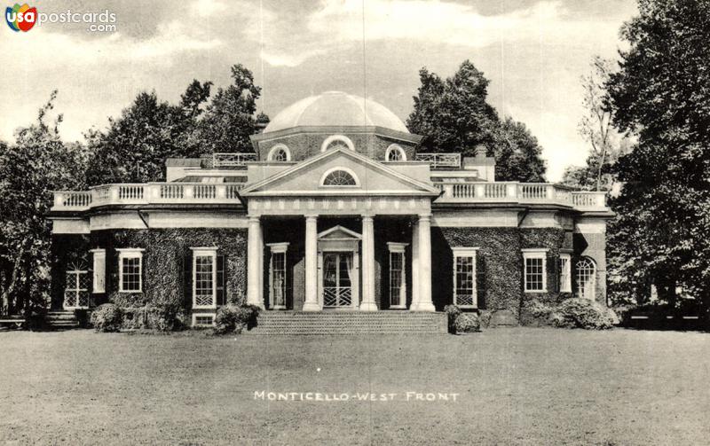 Pictures of Charlottesville, Virginia, United States: Monticello West Front