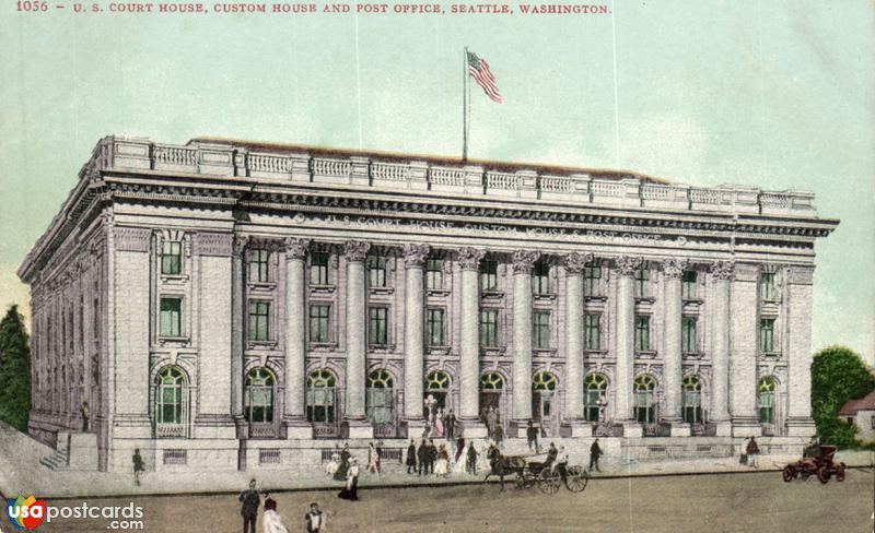 Pictures of Seattle, Washington, United States: U. S. Court House, Custom House and Post Office