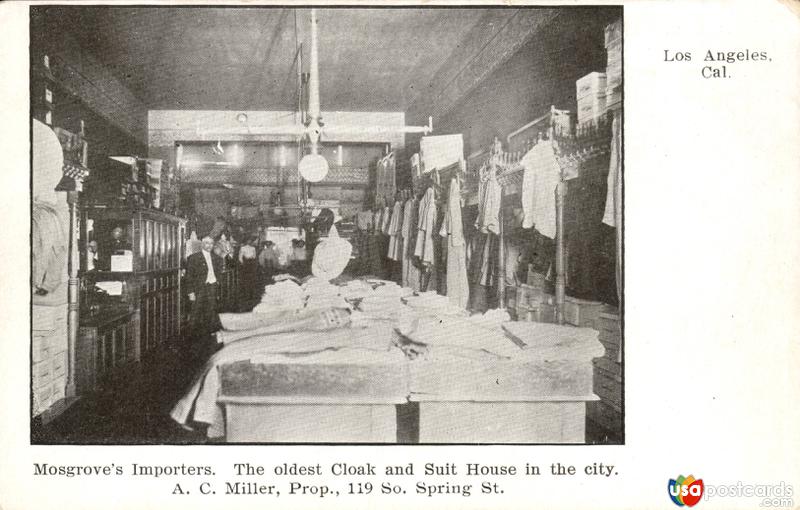Mosgrove´s Importers, the oldest Cloak and Suit House in the city