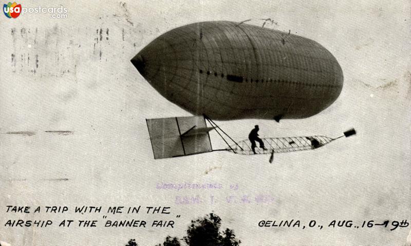 Take a trip in the airship at the Banner Fair