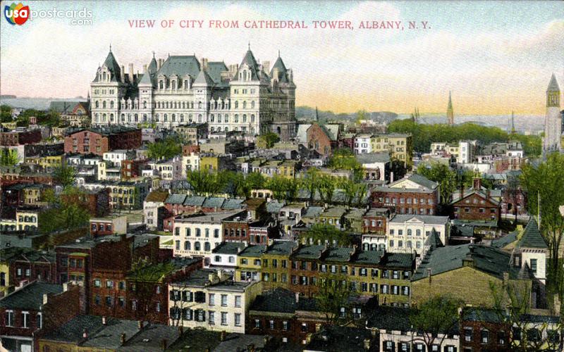 View of city from Cathedral Tower