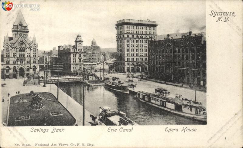 Savings Bank, Erie Canal, and Opera House