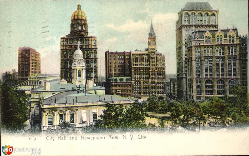 City Hall and Newspaper Row