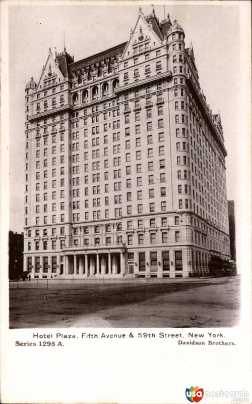 Hotel Plaza, Fifth Avenue and 59th Street