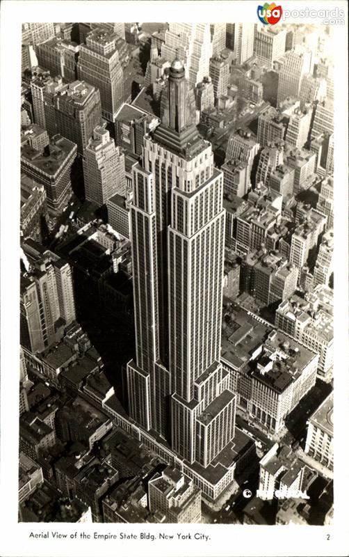 Aerial view of the Empire State Building