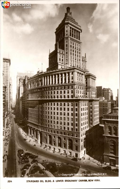 Standard Oil Building and Lower Broadway Canyon