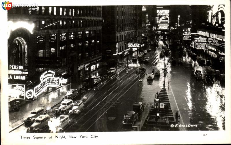 Times Square at night