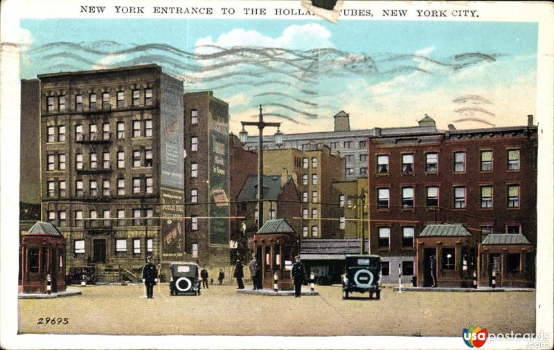 New York entrance to the Holland Tunnel
