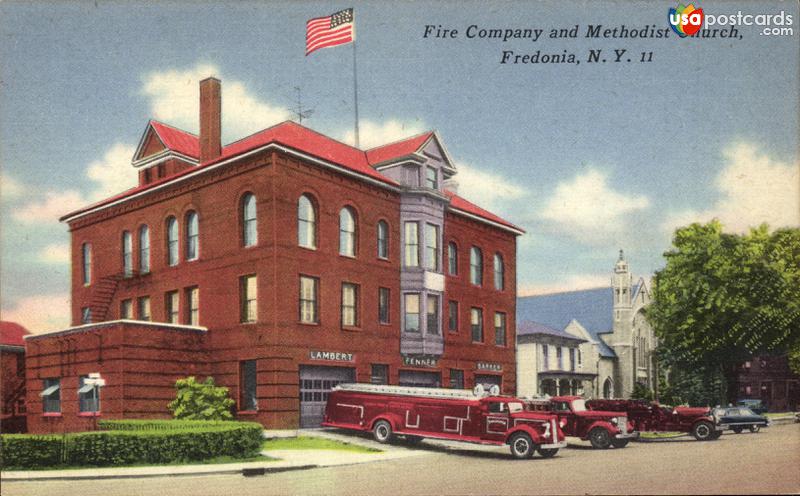 Fire Station and Methodist Church