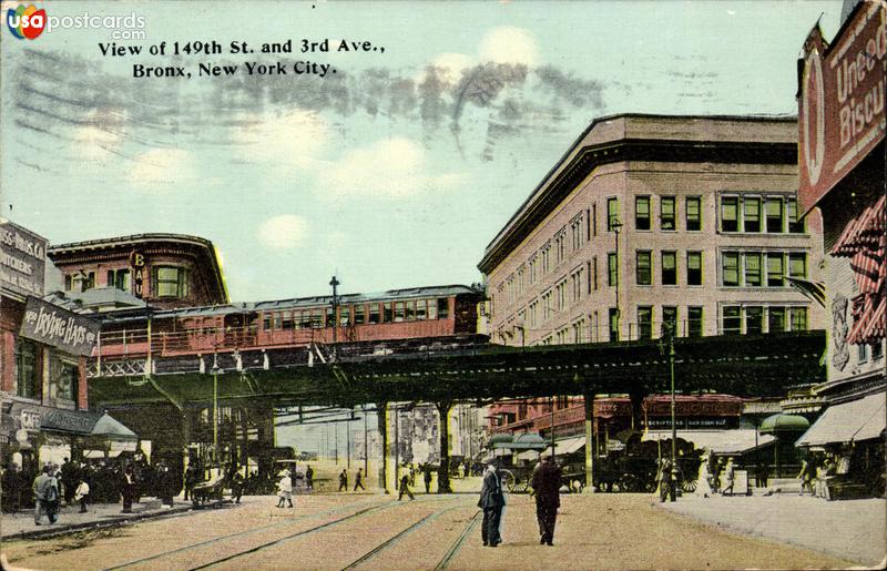 View of 149th St. And 3rd Ave., in the Bronx