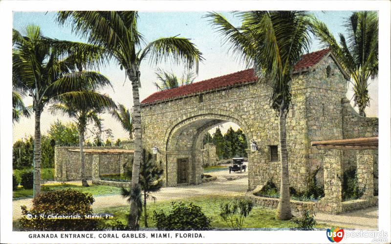 Granada entrance to Coral Gables