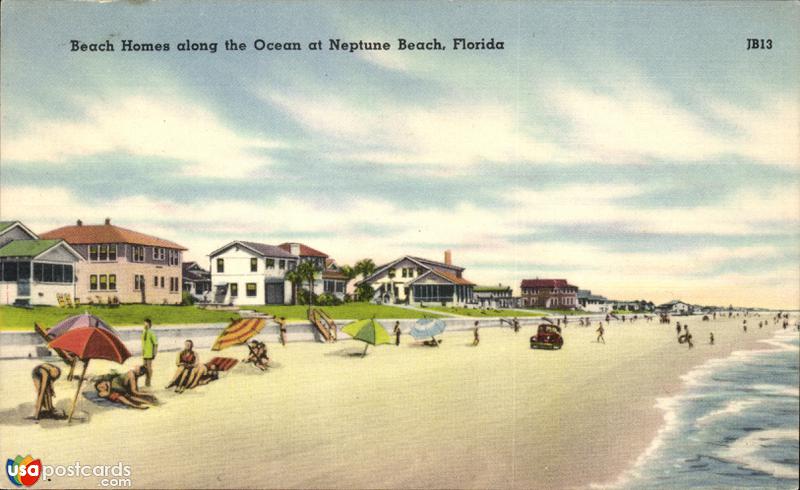 Beach homes along the Ocean