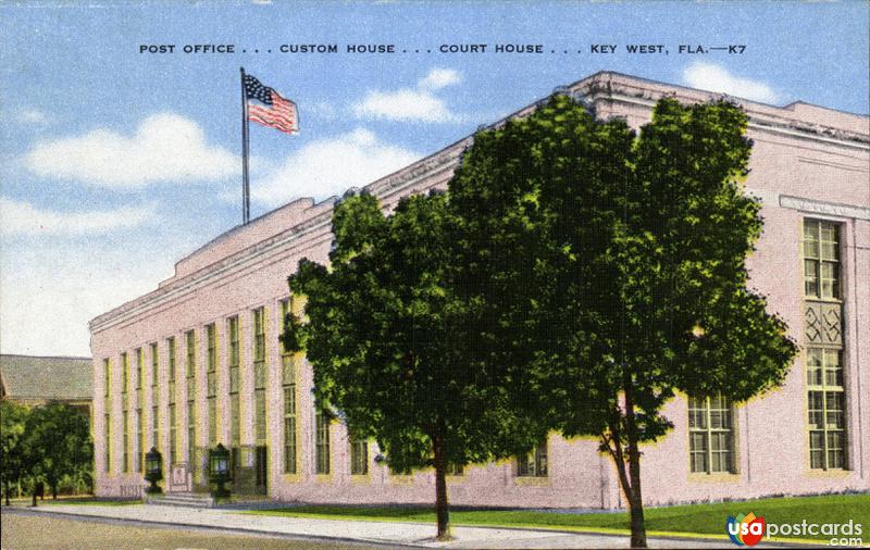 The Post Office, Custom House and Court House