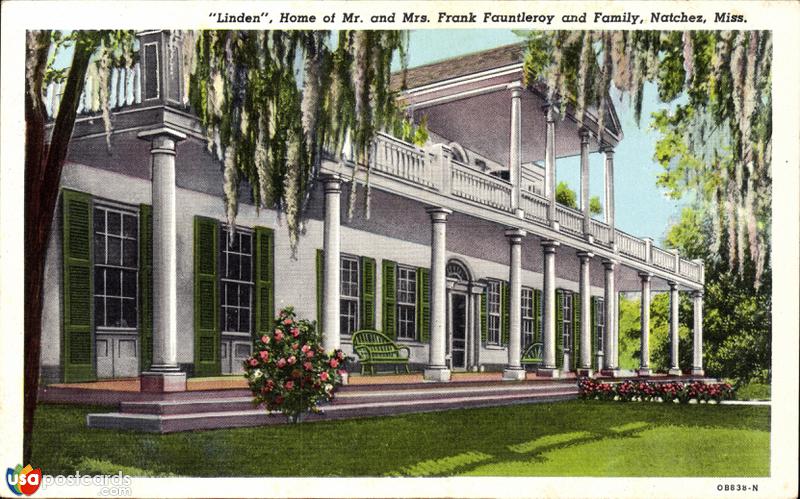 Linden, home of Mr. and Mrs. Frank Fauntleroy and family
