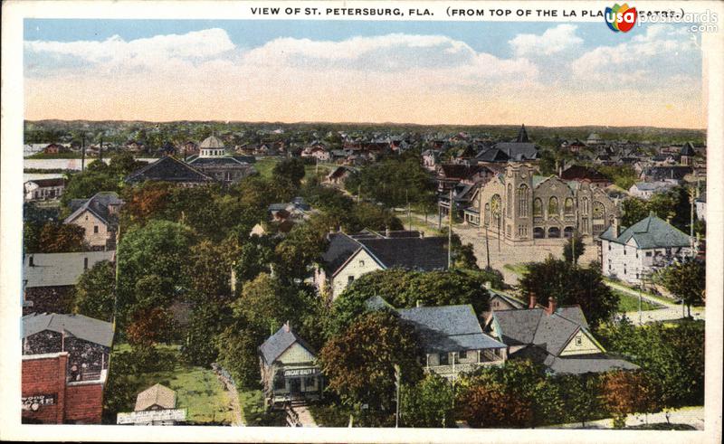 View of St. Petersburg, from top of the La Plaza Theatre