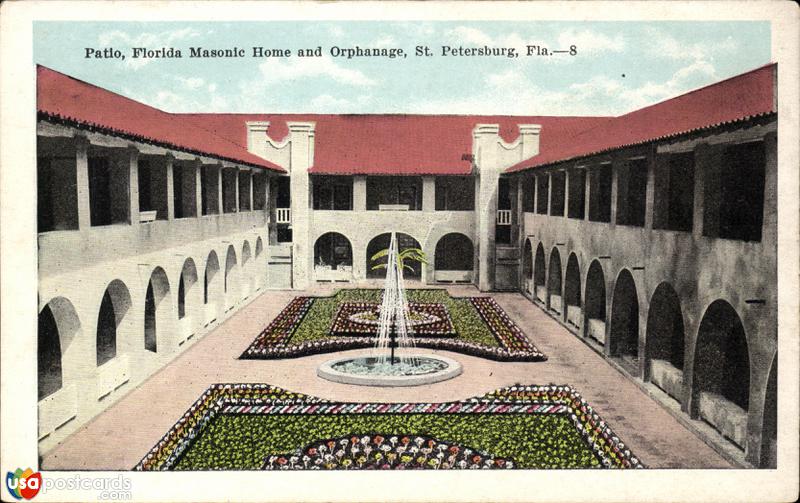 Patio, Florida Masonic Home and Orphanage