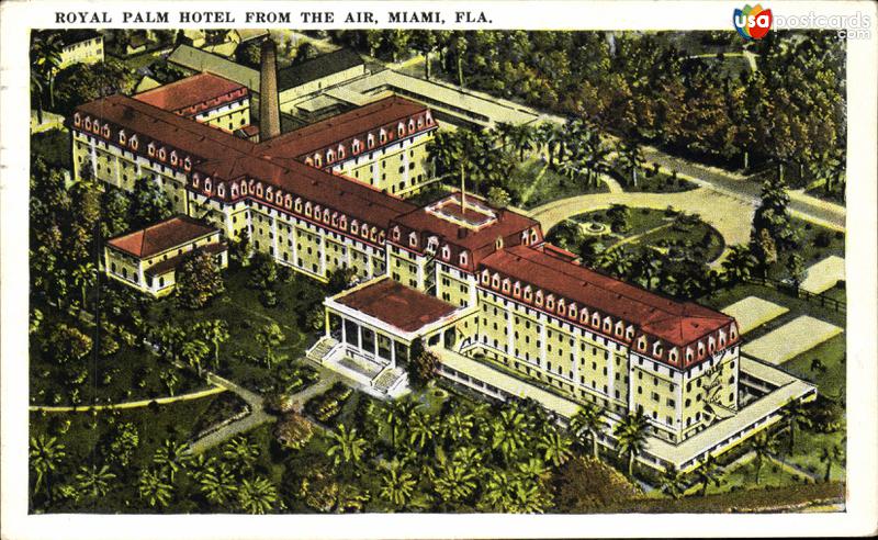 Royal Palm hotel from the air