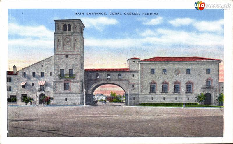 Main Entrance to Coral Gables