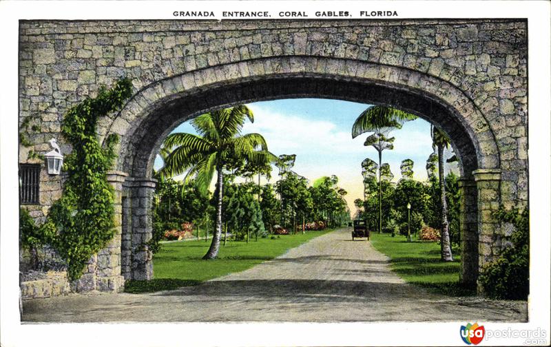 Granada entrance to Coral Gables