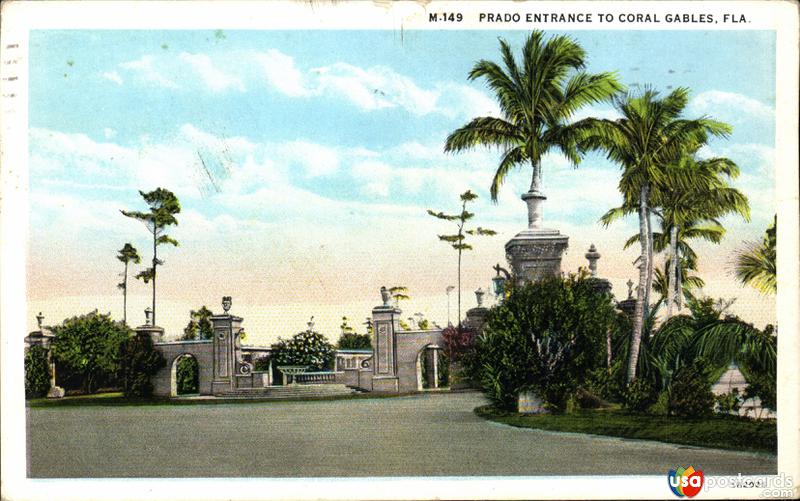Prado entrance to Coral Gables