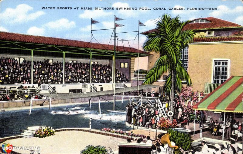 Water sports at Miami Biltmore Swimming Pool