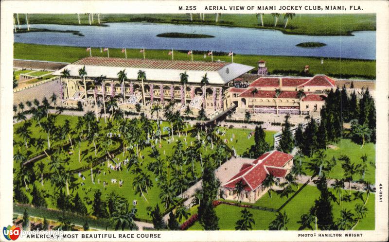 Aerial view of Miami Jockey Club