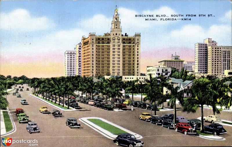 Biscayne Boulevard, South from 5th Street