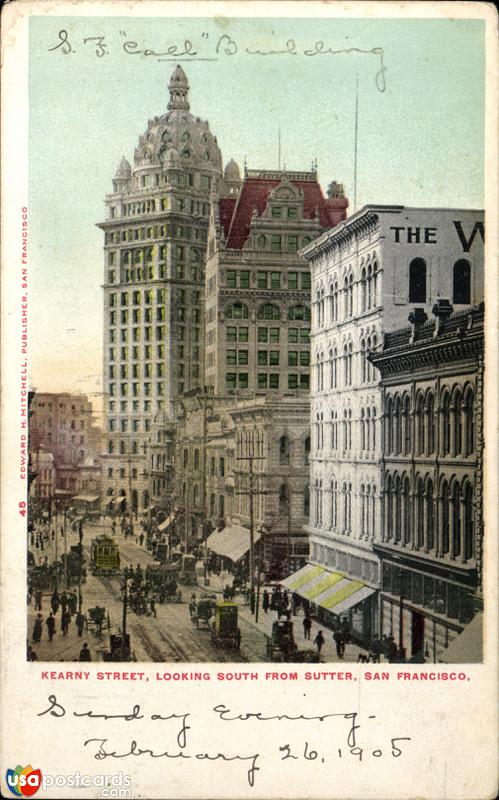 Kearny Street, looking South from Sutter