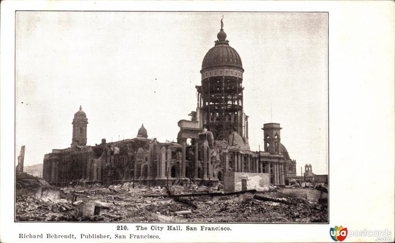 Ruins of the City Hall, after the eathquake (1906)
