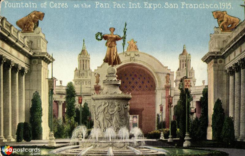 Fountain of Ceres at the Panama Pacific Exposition