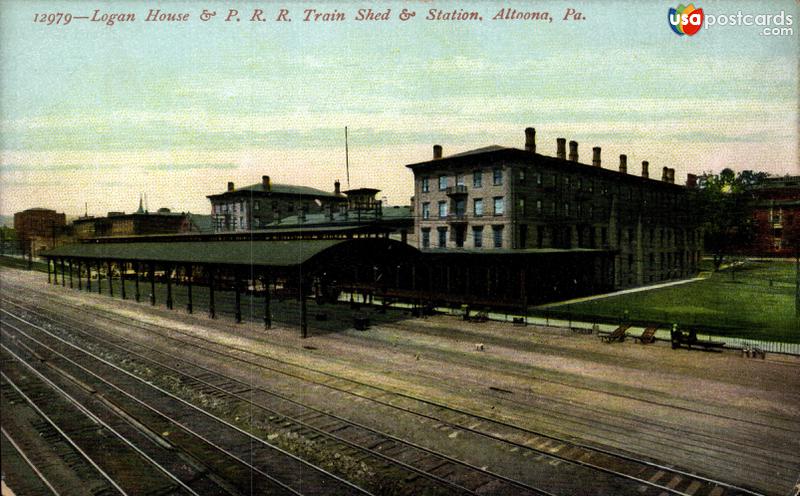 Logan House and Pennsylvania Railroad Train Shed and Station